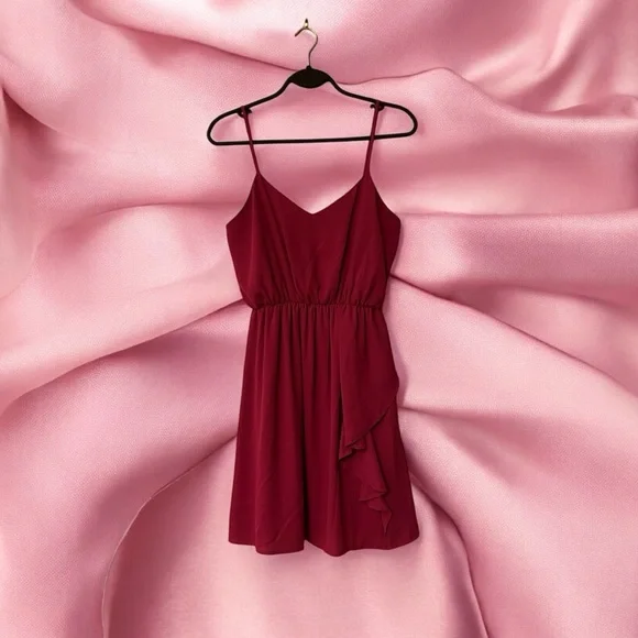 Everly Raspberry Pink Slip Dress - Picture 4 of 13
